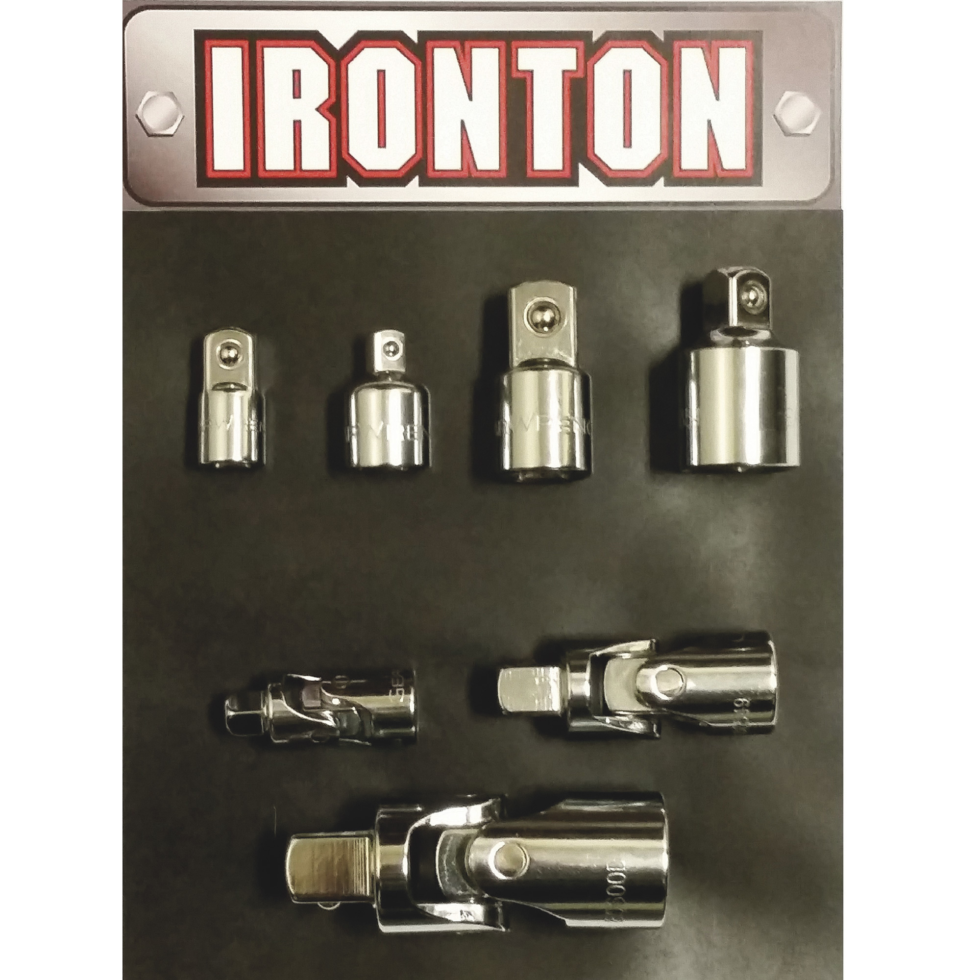 Ironton U-Joint and Socket Adapter Set, 7-Pc.